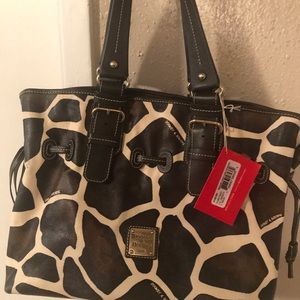 Dooney & Bourke Giraffe print leather bag
